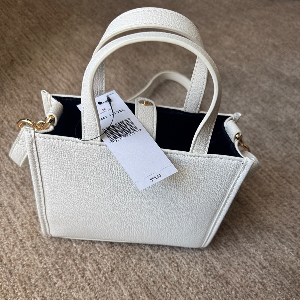 Tommy Hilfiger White Tote Bag - Picture 2 of 3